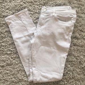 J Brand white skinny jeans